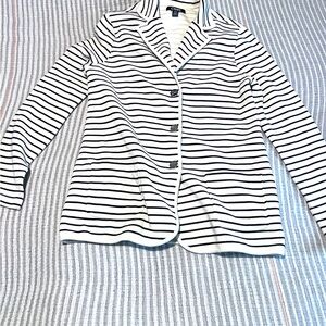 Striped Black and White Blazer